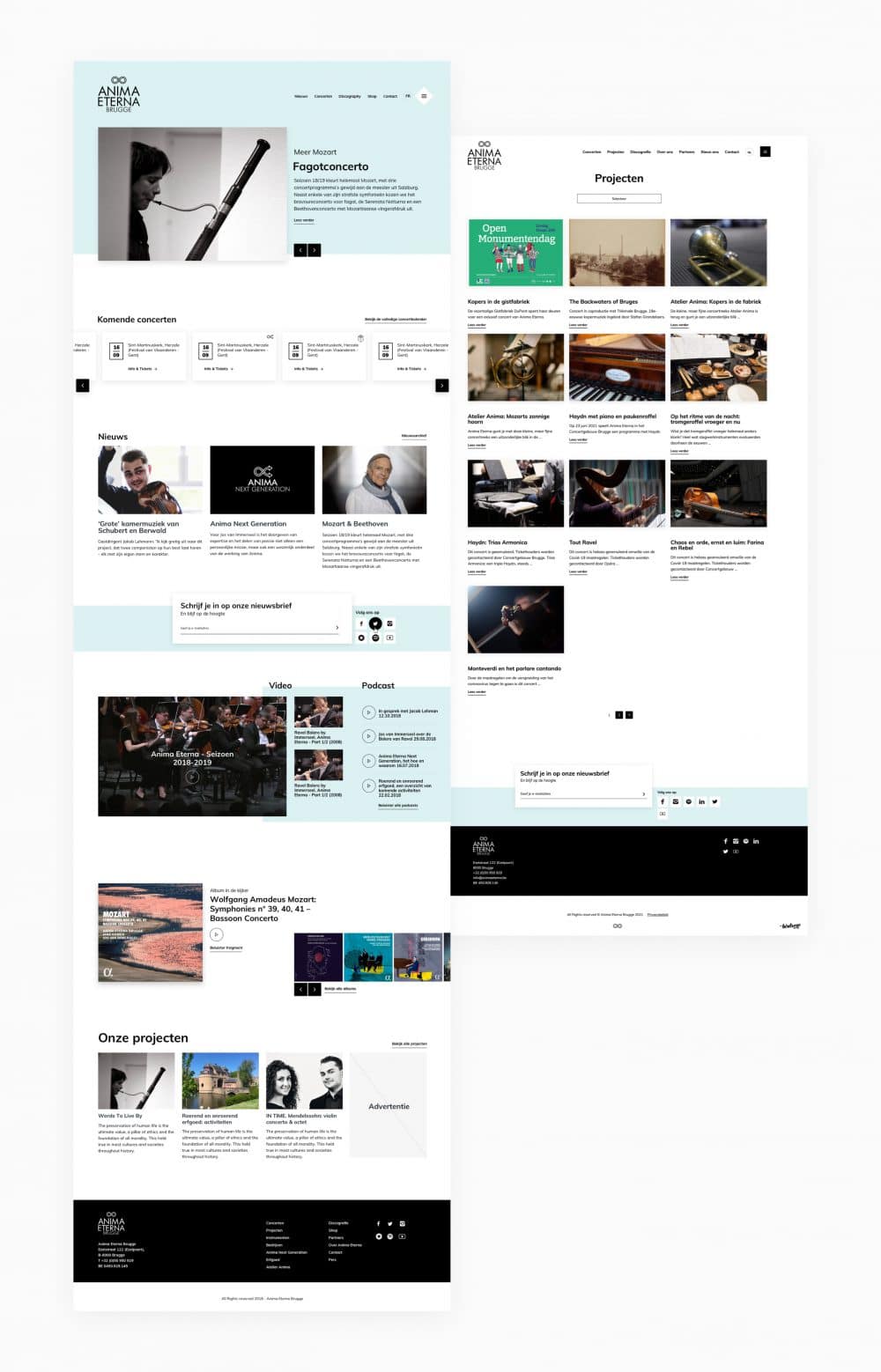 Anima Eterna - Homepage Project page